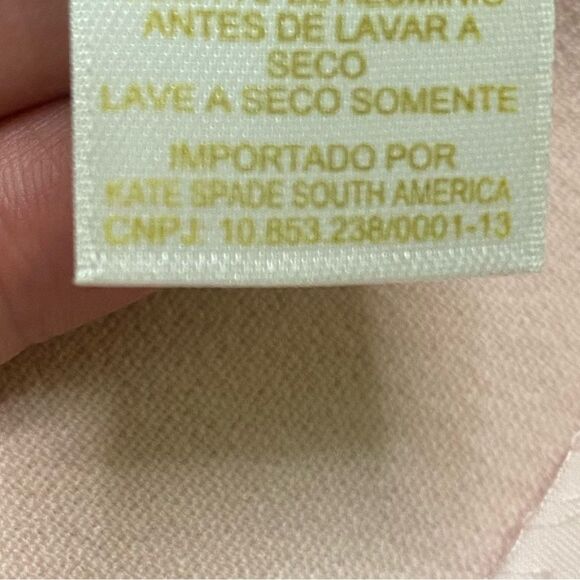 Kate Spade Pale Pink Embellished Neckline Alexandria Top - Picture 9 of 9